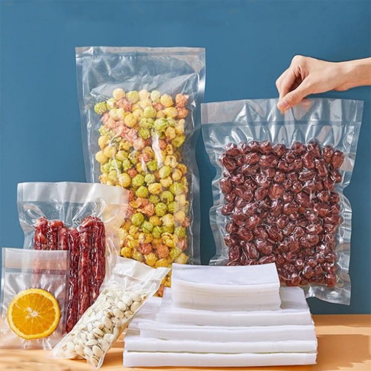 3-side sealing bag structure for vacuum food packaging